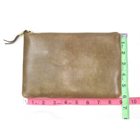 MADEWELL cow‎ leather travel case pouch clutch 9"x 6" Brown - Picture 5 of 5